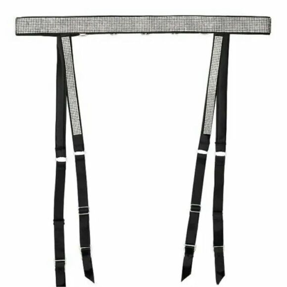 Victoria’s Secret Bundle of 5 Shine Strap , Starstruck Skirt garter Belt M/L - Picture 9 of 13